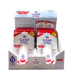 CLEAR EYES REDNESS RELIEF 0.2OZ DISPLAY 12CT