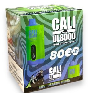 CALI  UL8000 PUFFS DISPOSABLE 5% 6CT KIWI DRAGON BERRY