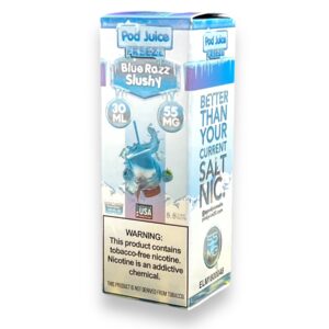 POD JUICE FREEZE 30ML SALT E-JUICE 55MG - BLUE RAZZ SLUSHY