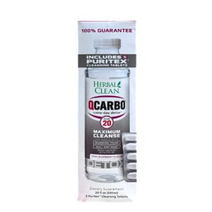 QCARBO 20OZ CLEAR BLISTER WITH PILLS - CRAN-RASPBERRY