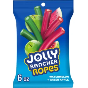PEG JOLLY RANCHER ROPES 6OZ WATERMELON + GREEN APPLE