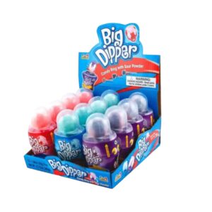 TOY BIG DIPPER CANDY RING WITH SOUR POWDER 12CT