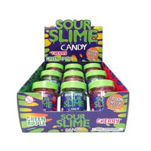 TOY SOUR SLIME CANDY WITH SPOON 8CT