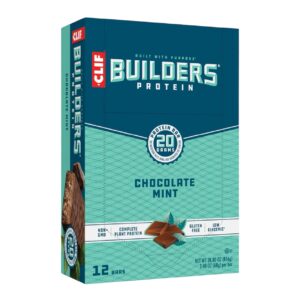 CLIF PROTEIN BAR BUILDER'S CHOCOLATE MINT 12CT
