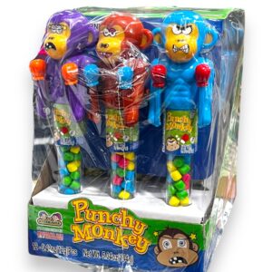 TOY PUNCHY MONKEY WITH CANDY 12CT