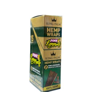 KING PALM WRAPS 2PK/15CT - PINK LEMONADE