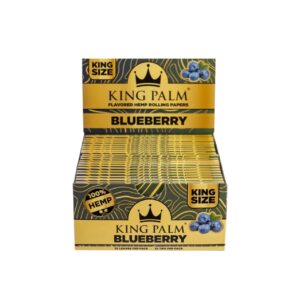 KING PALM PAPER + TIP KING SIZE BLUEBERRY 22CT