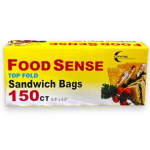 FOOD SENSE SANDWICH BAG 150CT