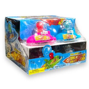 TOY PULL BACK SPACESHIP LOLLIPOP CANDY 12CT