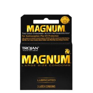 TROJAN MAGNUM LUBRICATED REGULAR 3/6CT