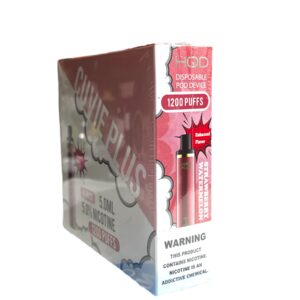 HQD CUVIE PLUS STRAWBERRY WATERMELON 1200 PUFFS BOX 6CT