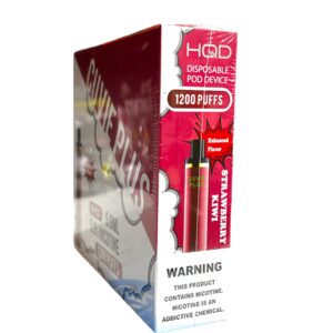 HQD CUVIE PLUS STRAWBERRY KIWI 1200 PUFFS BOX 6CT