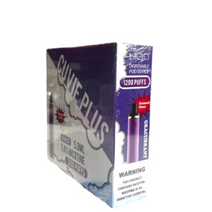 HQD CUVIE PLUS GRACURRANT 1200 PUFFS BOX 6CT