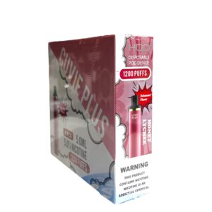 HQD CUVIE PLUS HONEY LYCHEE 1200 PUFFS BOX 6CT