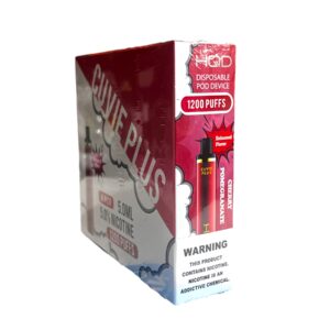 HQD CUVIE PLUS CHERRY POMEGRANATE 1200 PUFFS BOX 6CT