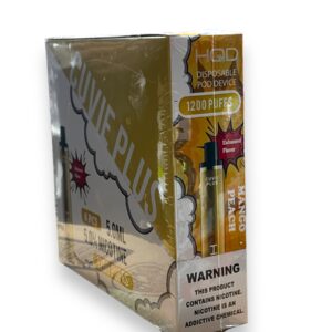 HQD CUVIE PLUS MANGO PEACH 1200 PUFFS BOX 6CT