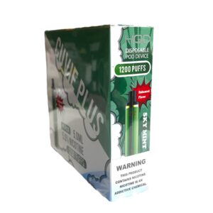 HQD CUVIE PLUS SKY MINT 1200 PUFFS BOX 6CT