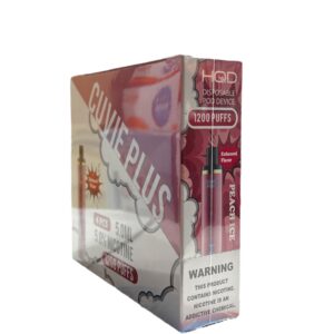 HQD CUVIE PLUS PEACH ICE 1200 PUFFS BOX 6CT