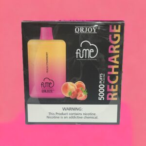 FUME RECHARGE PEACH STRAWBERRY 5000 PUFFS 5 CT BOX