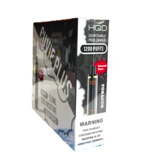 HQD CUVIE PLUS TOBACCO 1200 PUFFS BOX 6CT