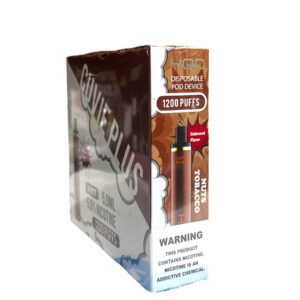 HQD CUVIE PLUS NUTS TOBACCO 1200 PUFFS BOX 6CT