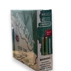 HQD CUVIE PLUS GRENADINE 1200 PUFFS BOX 6CT