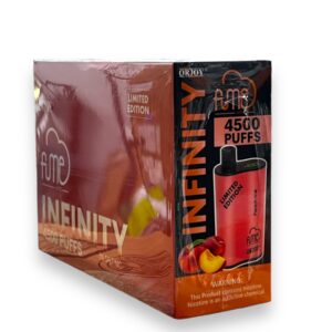 FUME INFINITY 4500 PUFF BOX 5CT PEACH ICE