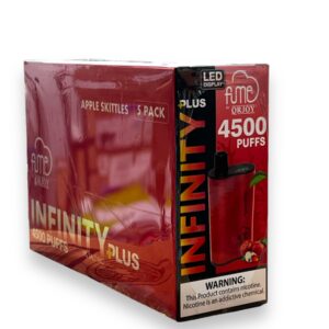FUME INFINITY 4500PUFF BOX 5CT APPLE SKITTLES