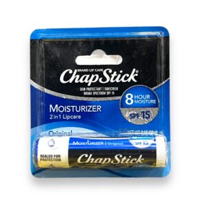 CHAPSTICK ORIGINAL SPF 15 LIP BALM 0.15OZ EACH