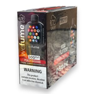WEFUME 30000 PUFFS PEACH BANANA 5CT