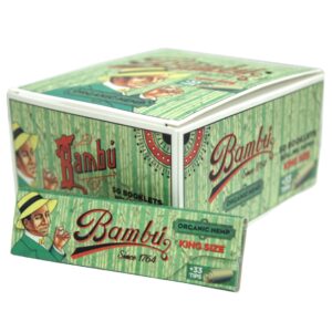 BAMBU PAPER ORGANIC HEMP KING SIZE + TIPS 50CT
