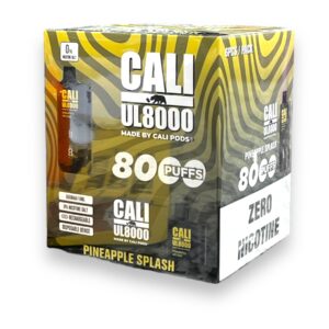 CALI  UL8000 PUFFS DISPOSABLE 0% 6CT PINEAPPLE SPLASH