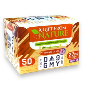AGFN D9 GUMMY DISPLAY 25CT ORANGE CRAZE