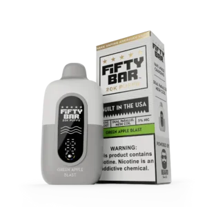 FIFTY BAR WHITE SERIES 20000 PUFFS DISPOSABLE 5CT - FROZEN APPLE