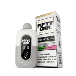 FIFTY BAR WHITE SERIES 20000 PUFFS DISPOSABLE 5CT - FROZEN WATERMELON