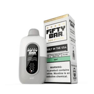 FIFTY BAR V2 WHITE SERIES 20000 PUFFS DISPOSABLE 5CT -MINT