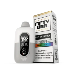 FIFTY BAR WHITE SERIES 20000 PUFFS DISPOSABLE 5CT -STRAWBERRY LEMON GRAPE