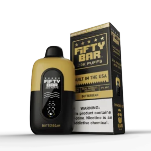 FIFTY BAR V2 BLACK SERIES 20000 PUFFS DISPOSABLE 5CT -BUTTERBEAN