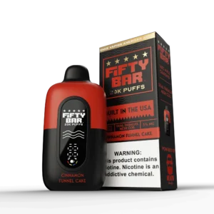 FIFTY BAR V2 BLACK SERIES 20000 PUFFS DISPOSABLE 5CT -CINNAMON FUNNEL CAKE