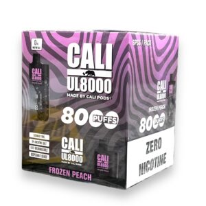 CALI  UL8000 PUFFS DISPOSABLE 0% 6CT FROZEN PEACH
