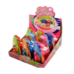 TOY TEXT MESSENGER WITH BUBBLE ROLL 12CT