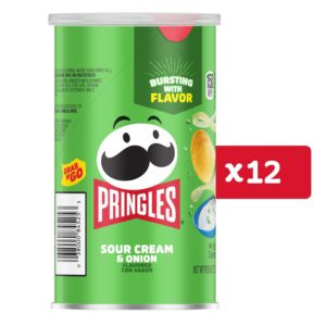 PRINGLE MED S/CREAM & ONION 2.5OZ 12CT