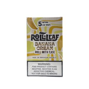 ROLL A LEAF WRAPS BANANA CREAM  5/10CT BOX