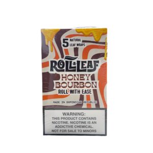 ROLL A LEAF WRAPS  HONEY BOURBON 5/10CT BOX