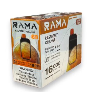 RAMA TL 16000 DISPOSABLE 5CT BOX -RASPBERRY ORANGE
