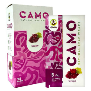 AFGANHEMP CAMO NATURAL LEAF WRAPS GRAPE 5/25CT