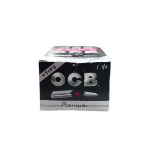 OCB PREMIUM PAPER SLIM +TIPS BOX 1-1/4 SIZE 24CT