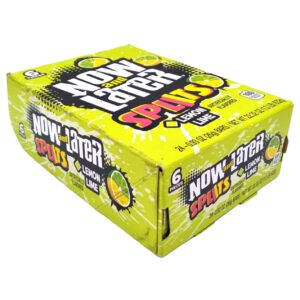 NOW AND LATER SPILTS 2IN1 LEMON-LIME 24CT