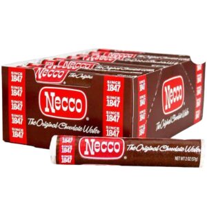 NECCO CHOCOLATE CANDY WAFER ROLL 2OZ 24CT