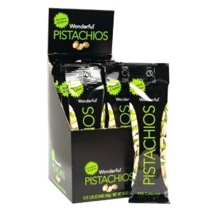 WONDERFUL PISTACHIOS ROASTED & SALTED 1.25OZ 12CT